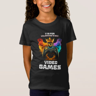 T-Shirt V Is For Video Games