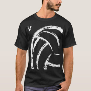 T-shirt V Volley-ball (avant et arrière)