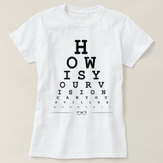 T-shirt Va comment votre vision - diagramme d'oeil