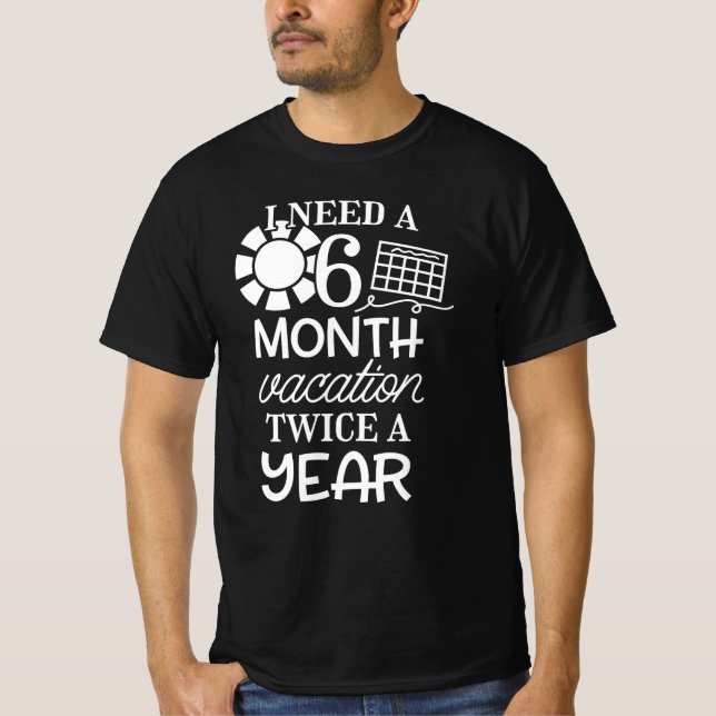 T-shirt Vacances - (Devant)