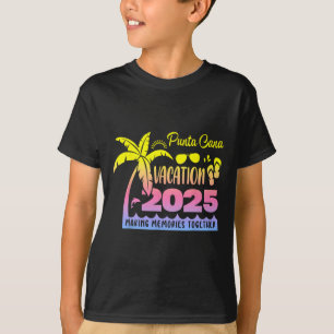 T-shirt Vacances à Punta Cana 2025 Créer des souvenirs ens