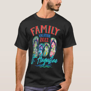 T-shirt Vacances à St Augustine Floride 2022 Tongs Fami