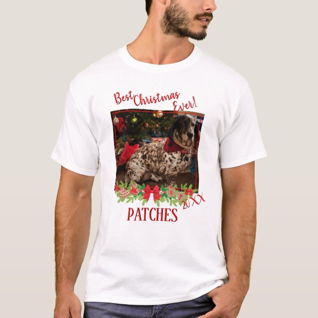 T-shirt Vacances Animaux Modèles photo Meilleur Noël Jamai (Devant)