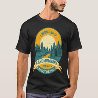T-shirt Vacances au lac de pêche en bateau camping Lake Mi