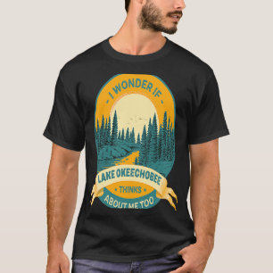 T-shirt Vacances au lac de pêche en bateau camping Lake Ok