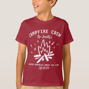 T-shirt Vacances Camping Familial 2024, Équipage Camping