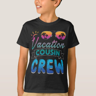 T-shirt Vacances Cousin Crew Beach Cruise Lunettes de sole