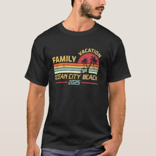 T-shirt Vacances de Famille à Ocean City Beach 2025 Été Co