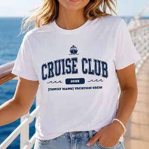 T-shirt Vacances de Famille Club Croisière Personnalisée