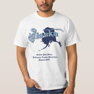 T-shirt Vacances de famille de croisière de l'Alaska