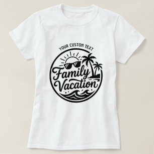 T-shirt Vacances de famille personnalisées 2026