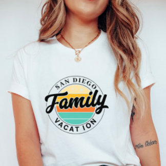 T-shirt Vacances de famille personnalisées ; Été personnal