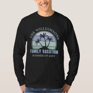T-shirt Vacances de famille personnalisées sur une île tro