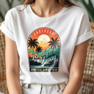 T-shirt Vacances de famille rétro tropical ID1135