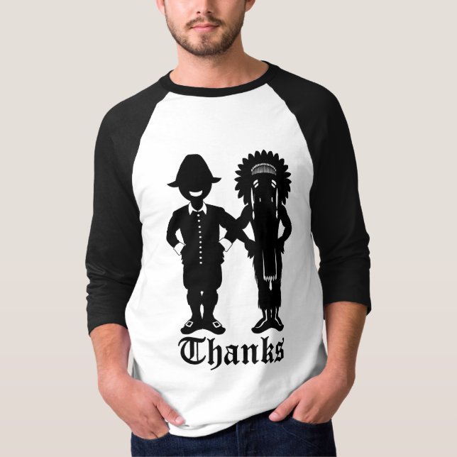 T-shirt Vacances de fête Jersey de chemise du thanksgiving (Devant)