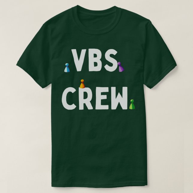T-shirt Vacances de l'équipe VBS Bible École Jeu Pièces Th (Design devant)
