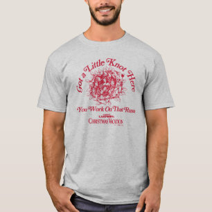 T-shirt Vacances de Noël Donnez un noeud de l'étiquett