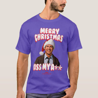 T-shirt Vacances de Noël pour femmes Joyeux Noël Embrasse