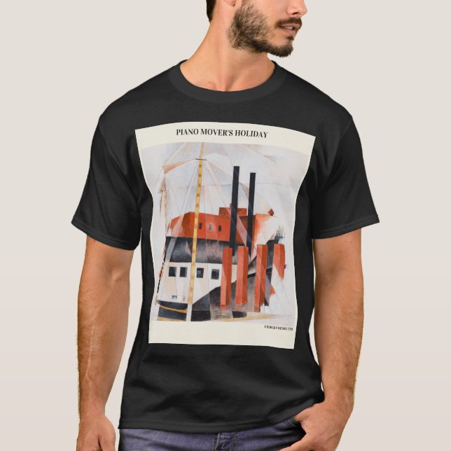 T-shirt VACANCES DE PIANO MOVER par CHARLES DEMUTH, Abstra (Devant)