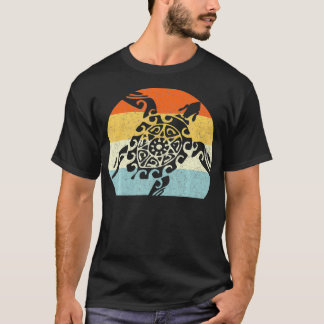 T-shirt Vacances de retour rétroactif Vintage de tortue de