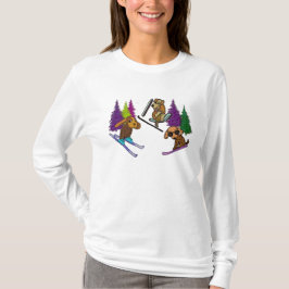 T-shirt Vacances de ski de chiot