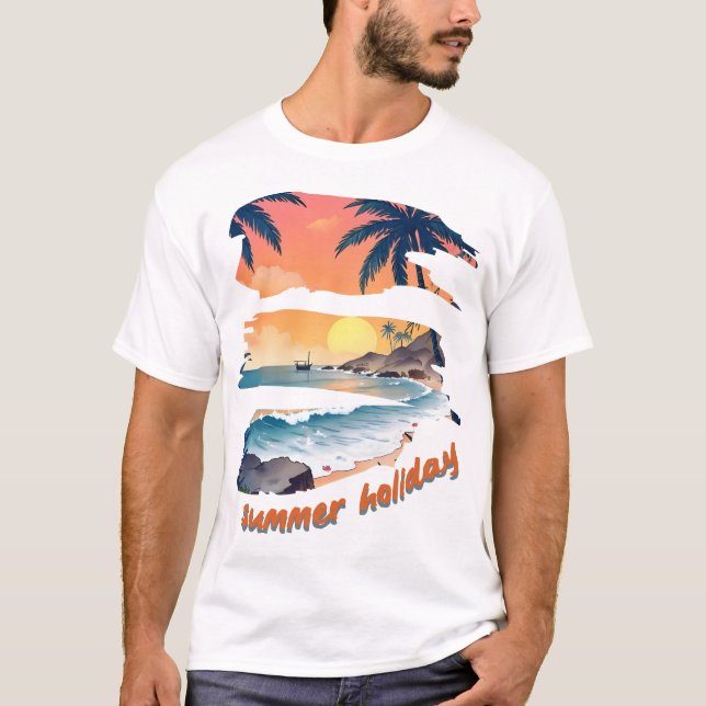 T-shirt Vacances d'été (Devant)