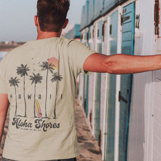 T-shirt Vacances d'été de surfeur sur la plage d'Hawaii