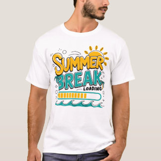 T-shirt Vacances d'été drôles de chargement graphique de p