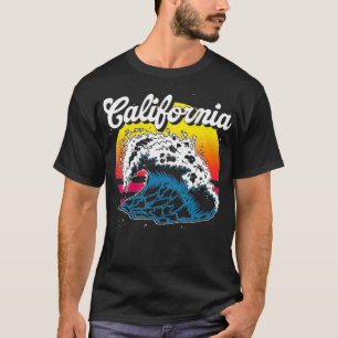 T-shirt Vacances d'été en mer Ocean Vagues tropicales Retr