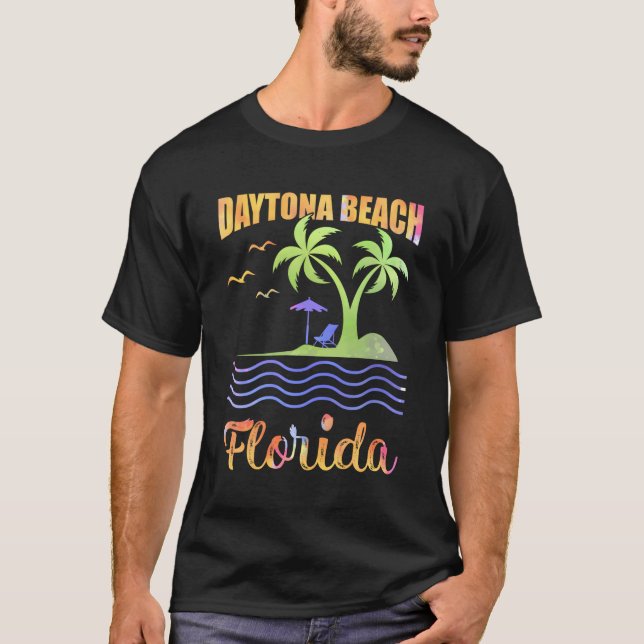 T-shirt Vacances d'été Floride Daytona Beach (Devant)