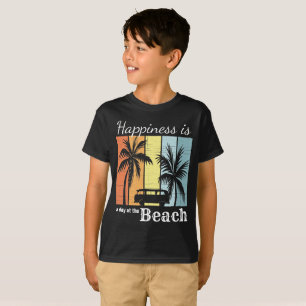 T-shirt Vacances d'été Le bonheur est une journée à la pla