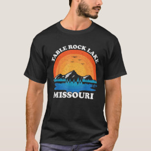 T-shirt Vacances d'été Retro Sunset Missouri Table Rock L
