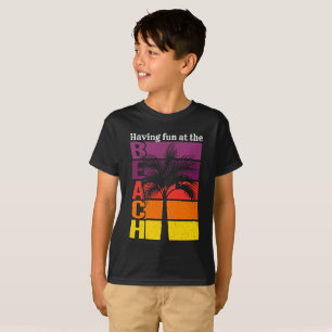 T-shirt Vacances d'été S'amuser à la plage Retro