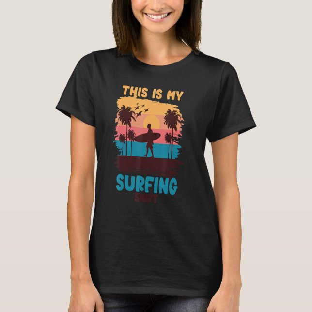 T-shirt Vacances D'Été Surf Pour Surf C'Est Mon Surfi (Devant)