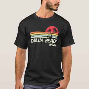 T-shirt Vacances d'été Vintage Hawaii Kailua Beach