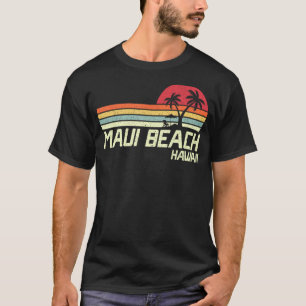 T-shirt Vacances d'été Vintage Hawaii Maui Beach