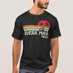 T-shirt Vacances d'été Vintage Mexique Riviera Maya Beach