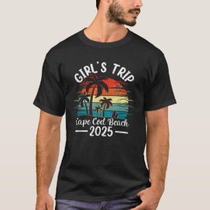 T-shirt Vacances d'été Voyage des filles 2025 Massachusett