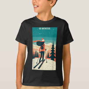 T-shirt Vacances d'hiver Ski Noël X-mas Ski Skieur Wo
