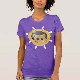 T-shirt Vacances en Croisière Chat Mignon Hublot
