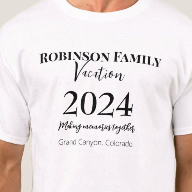 T-shirt Vacances en famille (Family Vacation T-Shirt)