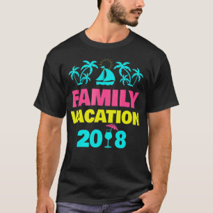 T-shirt Vacances en famille 2018 Road Trip Beaches 