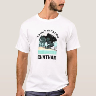 T-shirt Vacances en famille 2021 Massachusetts d'été de Ch