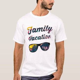 T-shirt Vacances en famille 2021 Vacay de plage de jumelag