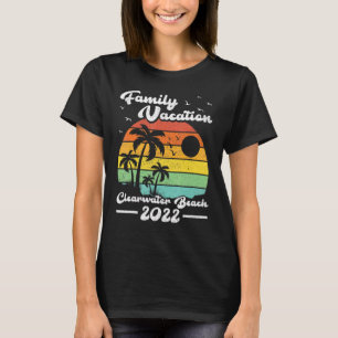 T-shirt Vacances en famille 2022 Vintage Floride Clearwate
