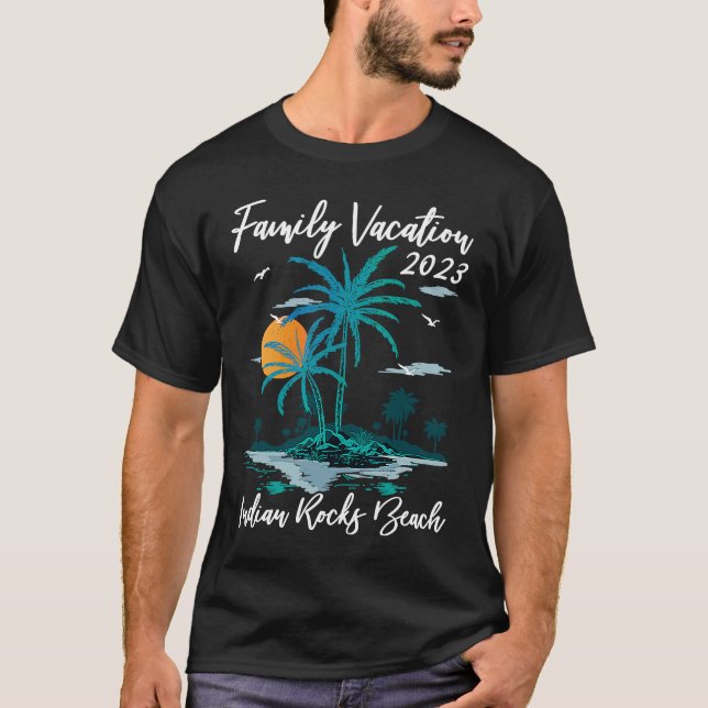 T-shirt Vacances en famille 2023 Coucher de soleil Florida (Devant)