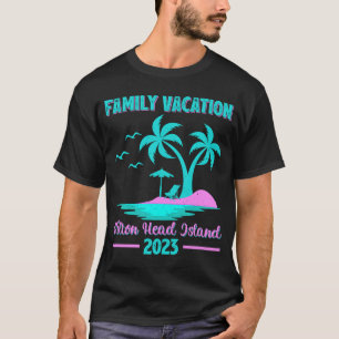 T-shirt Vacances en famille 2023 Palm Tree Hilton Head Isl