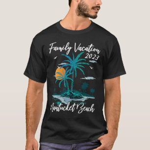 T-shirt Vacances en famille 2023 Sunset Massachusetts Nant