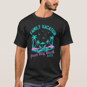 T-shirt Vacances en famille 2023 Turks & Caicos Grace Bay 