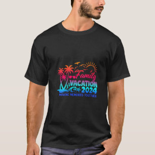 T-shirt Vacances en famille 2024 Faire des souvenirs ensem